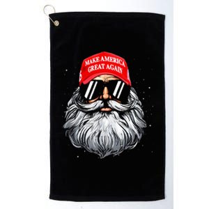 Make A Christmas Great Again Xmas Trump Santa Pajamas Platinum Collection Golf Towel