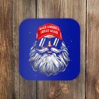 Make A Christmas Great Again Xmas Trump Santa Pajamas Coaster