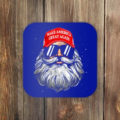 Make A Christmas Great Again Xmas Trump Santa Pajamas Coaster