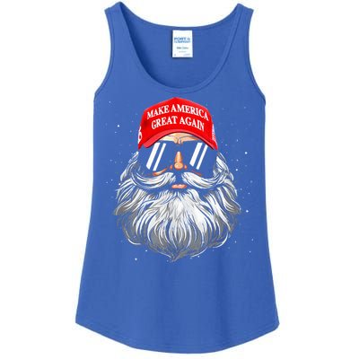 Make A Christmas Great Again Xmas Trump Santa Pajamas Ladies Essential Tank