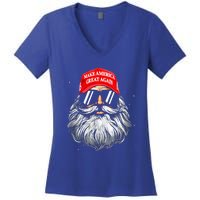 Make A Christmas Great Again Xmas Trump Santa Pajamas Women's V-Neck T-Shirt