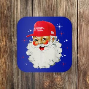 Make A Christmas Great Again Funny Xmas Santa Pajamas Funny Gift Coaster