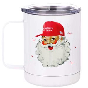 Make A Christmas Great Again Funny Xmas Santa Pajamas Funny Gift 12 oz Stainless Steel Tumbler Cup