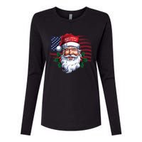 Make A Christmas Great Again Xmas Trump Maga Pajamas Santa Womens Cotton Relaxed Long Sleeve T-Shirt