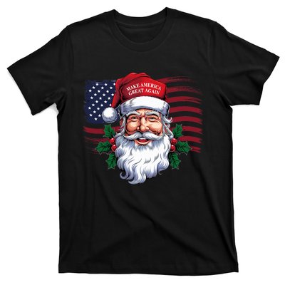 Make A Christmas Great Again Xmas Trump Maga Pajamas Santa T-Shirt