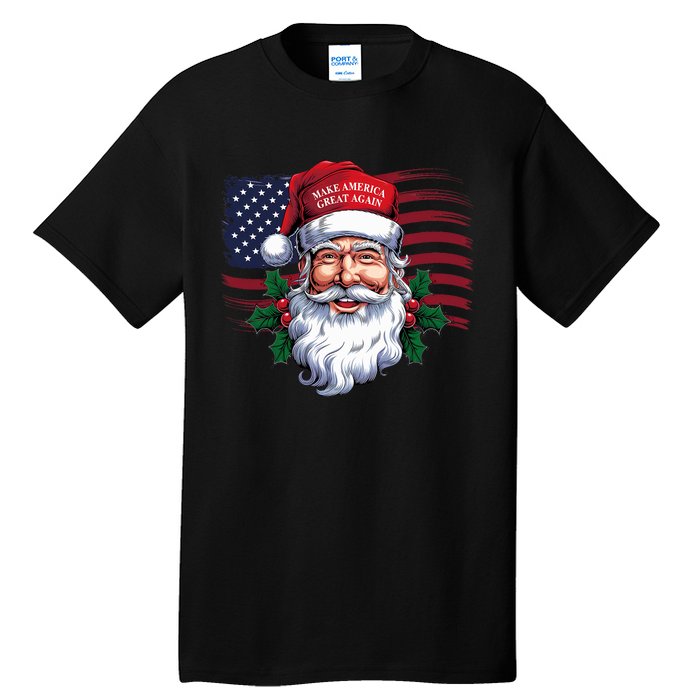 Make A Christmas Great Again Xmas Trump Maga Pajamas Santa Tall T-Shirt