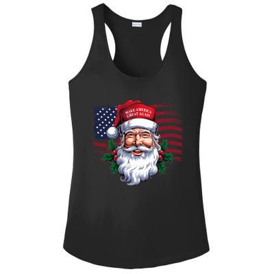 Make A Christmas Great Again Xmas Trump Maga Pajamas Santa Ladies PosiCharge Competitor Racerback Tank