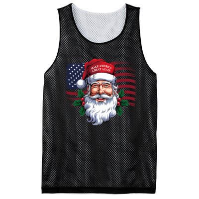 Make A Christmas Great Again Xmas Trump Maga Pajamas Santa Mesh Reversible Basketball Jersey Tank