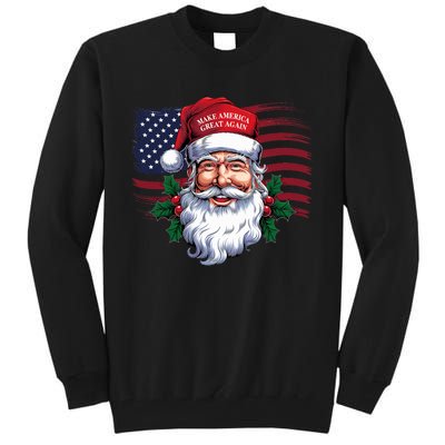 Make A Christmas Great Again Xmas Trump Maga Pajamas Santa Tall Sweatshirt