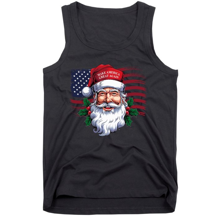 Make A Christmas Great Again Xmas Trump Maga Pajamas Santa Tank Top