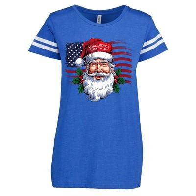 Make A Christmas Great Again Xmas Trump Maga Pajamas Santa Enza Ladies Jersey Football T-Shirt