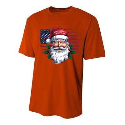 Make A Christmas Great Again Xmas Trump Maga Pajamas Santa Great Gift Performance Sprint T-Shirt