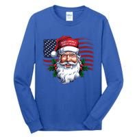 Make A Christmas Great Again Xmas Trump Maga Pajamas Santa Great Gift Tall Long Sleeve T-Shirt