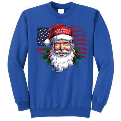 Make A Christmas Great Again Xmas Trump Maga Pajamas Santa Great Gift Tall Sweatshirt