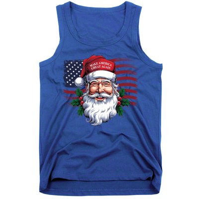 Make A Christmas Great Again Xmas Trump Maga Pajamas Santa Great Gift Tank Top