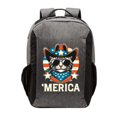 Merica American Cat Sunglasses Patriotic 4th Of July Vector Backpack