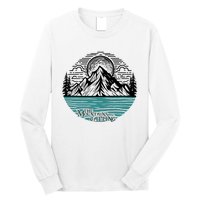 Mountains Are Calling Outdoor Adventure Graphic Long Sleeve Shirt