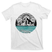 Mountains Are Calling Outdoor Adventure Graphic T-Shirt