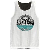 Mountains Are Calling Outdoor Adventure Graphic Mesh Reversible Basketball Jersey Tank