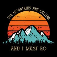 Mountains Are Calling I Must Go 70s 80s Sun Vintage Retro Bucket Hat