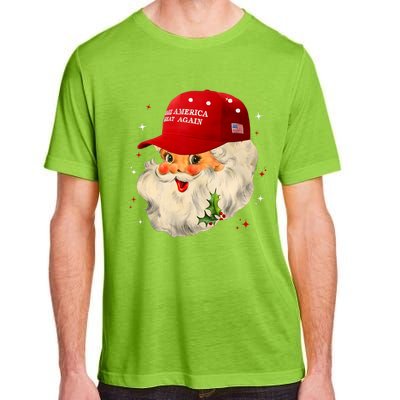 Make A Christmas Great Again Funny Xmas Trump Santa Pajamas Adult ChromaSoft Performance T-Shirt