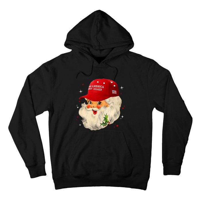 Make A Christmas Great Again Funny Xmas Trump Santa Pajamas Hoodie