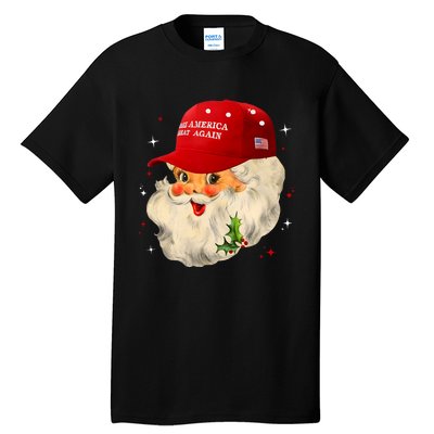 Make A Christmas Great Again Funny Xmas Trump Santa Pajamas Tall T-Shirt