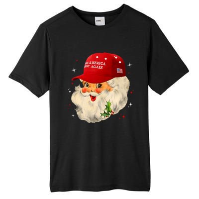 Make A Christmas Great Again Funny Xmas Trump Santa Pajamas Tall Fusion ChromaSoft Performance T-Shirt