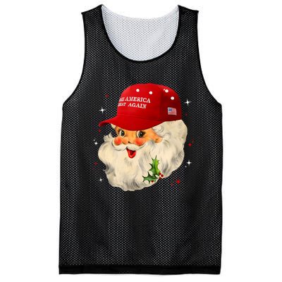 Make A Christmas Great Again Funny Xmas Trump Santa Pajamas Mesh Reversible Basketball Jersey Tank