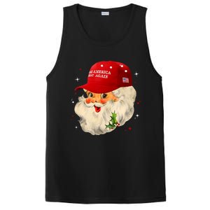 Make A Christmas Great Again Funny Xmas Trump Santa Pajamas PosiCharge Competitor Tank