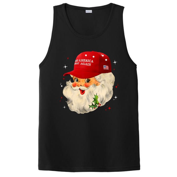 Make A Christmas Great Again Funny Xmas Trump Santa Pajamas PosiCharge Competitor Tank