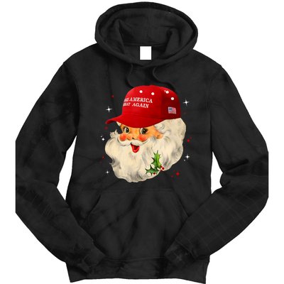 Make A Christmas Great Again Funny Xmas Trump Santa Pajamas Tie Dye Hoodie