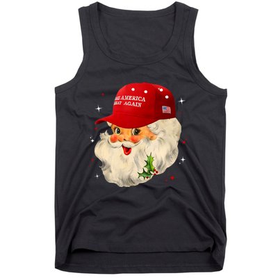 Make A Christmas Great Again Funny Xmas Trump Santa Pajamas Tank Top