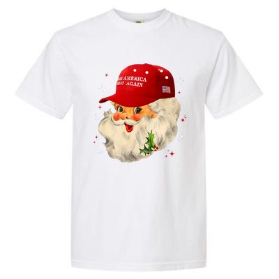 Make A Christmas Great Again Funny Xmas Trump Santa Pajamas Garment-Dyed Heavyweight T-Shirt