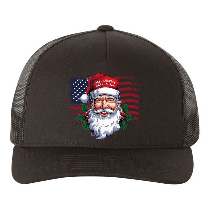 Make A Christmas Great Again Xmas Trump Maga Pajamas Santa Yupoong Adult 5-Panel Trucker Hat