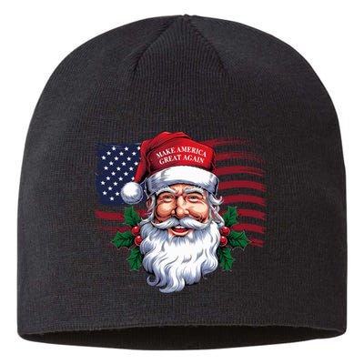 Make A Christmas Great Again Xmas Trump Maga Pajamas Santa Sustainable Beanie