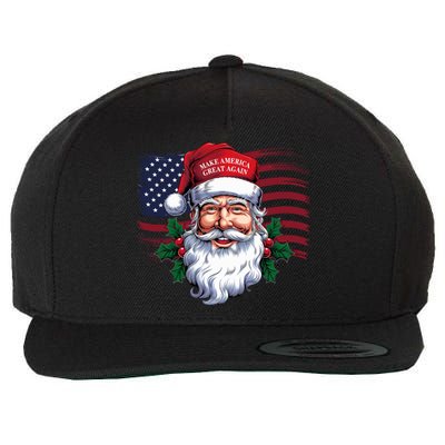 Make A Christmas Great Again Xmas Trump Maga Pajamas Santa Wool Snapback Cap