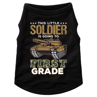 Military Army Camo Tanks First Grade Back To School Doggie Tank