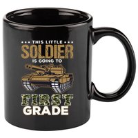 Military Army Camo Tanks First Grade Back To School 11oz C Handle Ceramic Mug