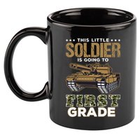 Military Army Camo Tanks First Grade Back To School 11oz C Handle Ceramic Mug