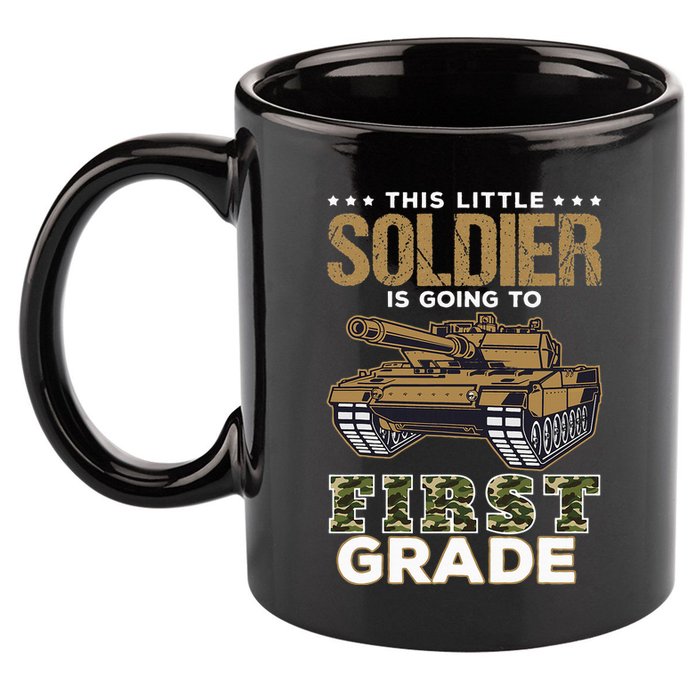 Military Army Camo Tanks First Grade Back To School 11oz C Handle Ceramic Mug