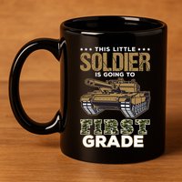 Military Army Camo Tanks First Grade Back To School 11oz C Handle Ceramic Mug