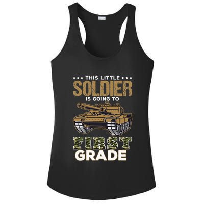 Military Army Camo Tanks First Grade Back To School Ladies PosiCharge Competitor Racerback Tank