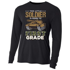 Military Army Camo Tanks First Grade Back To School Cooling Performance Long Sleeve Crew