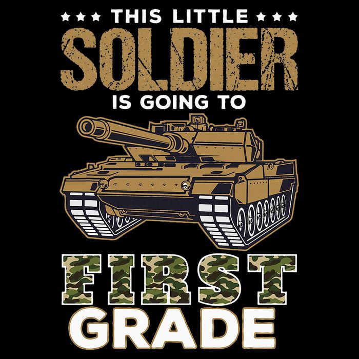Military Army Camo Tanks First Grade Back To School Baby Bodysuit