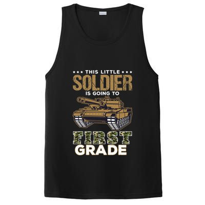 Military Army Camo Tanks First Grade Back To School PosiCharge Competitor Tank