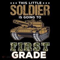 Military Army Camo Tanks First Grade Back To School Tank Top