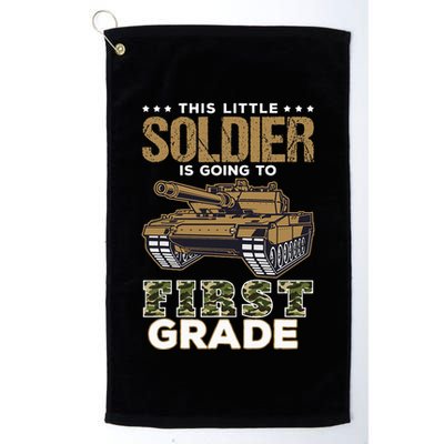 Military Army Camo Tanks First Grade Back To School Golf Towel