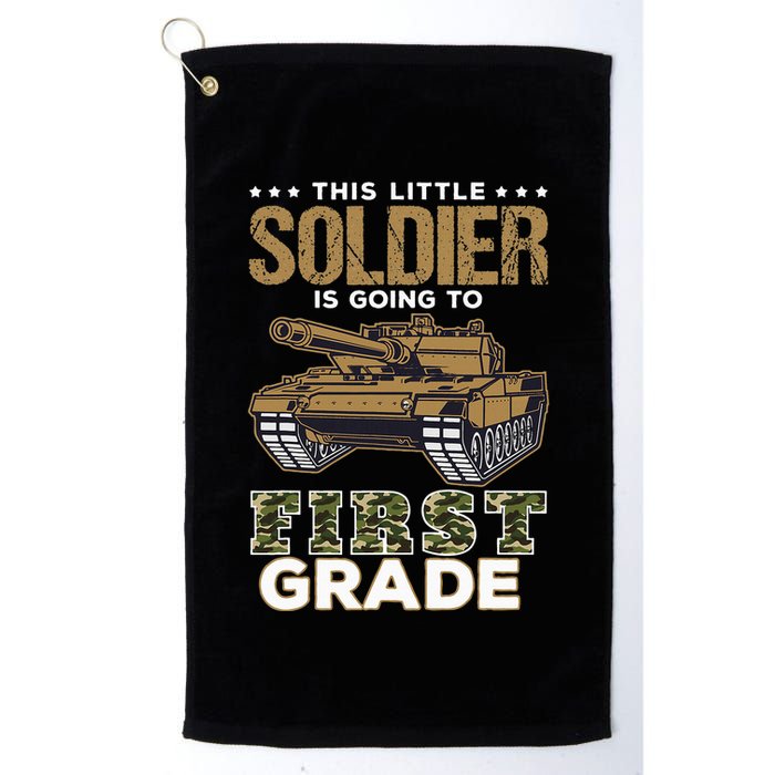 Military Army Camo Tanks First Grade Back To School Golf Towel