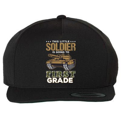 Military Army Camo Tanks First Grade Back To School Wool Snapback Cap